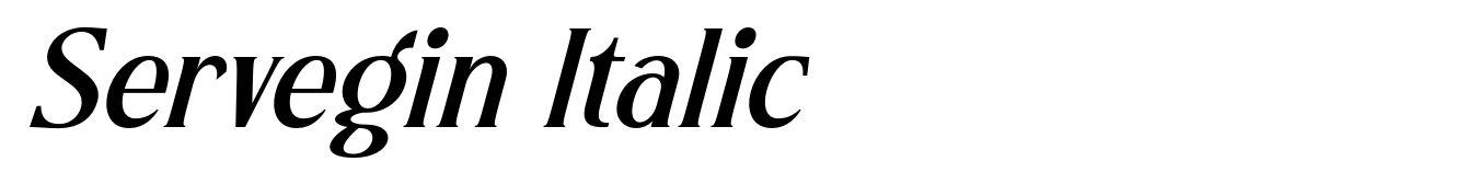 Servegin Italic