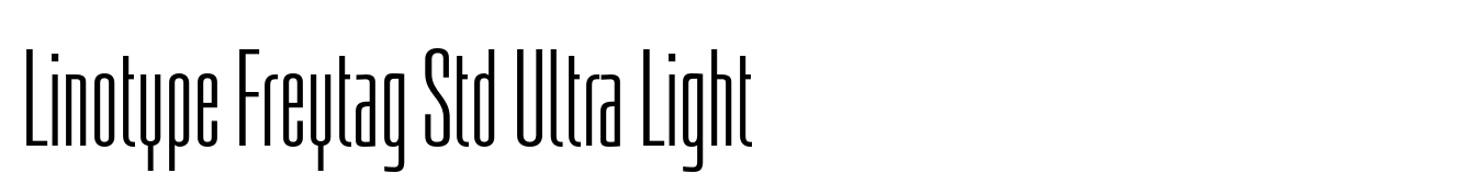 Linotype Freytag Std Ultra Light