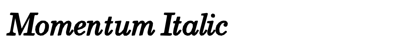 Momentum Italic