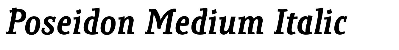 Poseidon Medium Italic