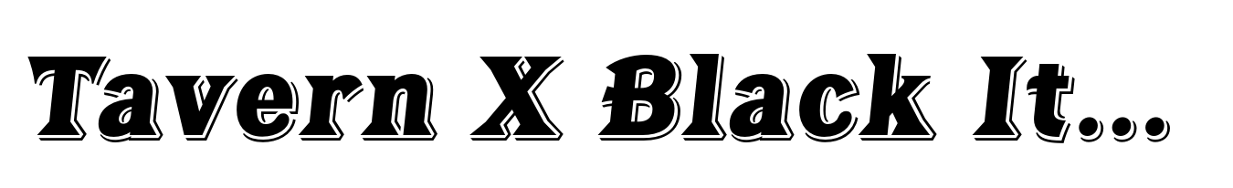 Tavern X Black Italic