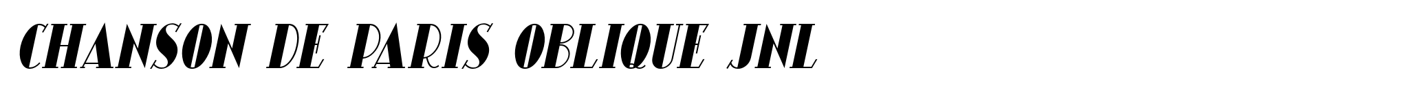 Chanson De Paris Oblique JNL image