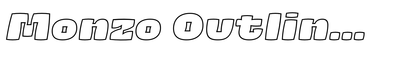 Monzo Outline Italic