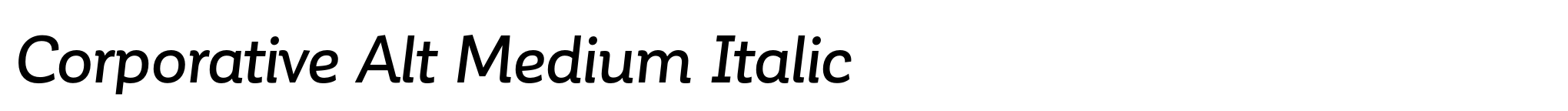 Corporative Alt Medium Italic image