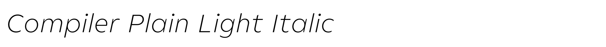 Compiler Plain Light Italic image