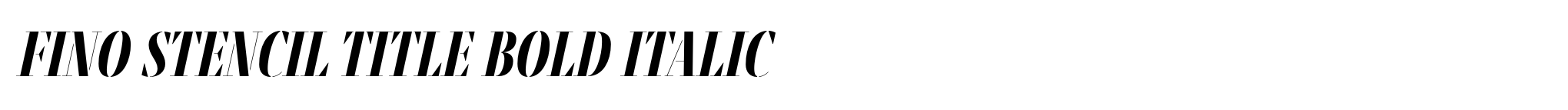 Fino Stencil Title Bold Italic image