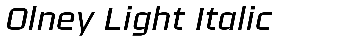 Olney Light Italic