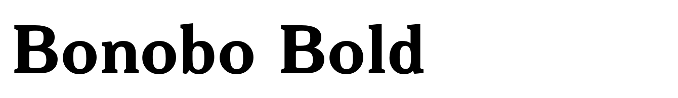 Bonobo Bold
