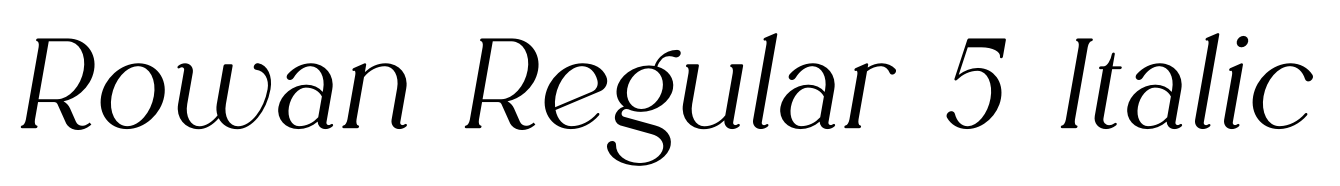 Rowan Regular 5 Italic