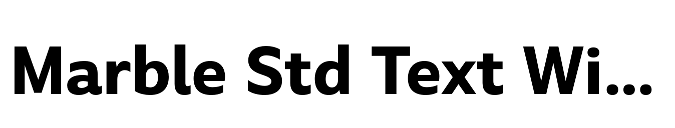 Marble Std Text Wide Bold