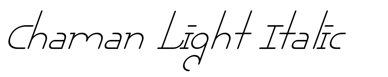 Chaman Light Italic