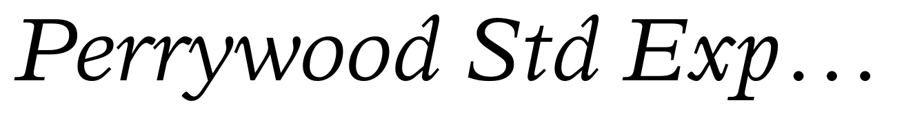 Perrywood Std Expanded Italic