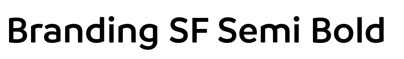 Branding SF Semi Bold