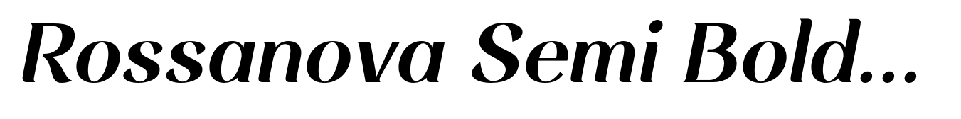 Rossanova Semi Bold Italic