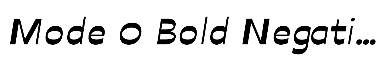 Mode 0 Bold Negativ Italic