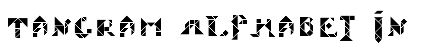 Tangram Alphabet Inline