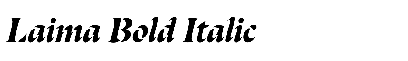 Laima Bold Italic