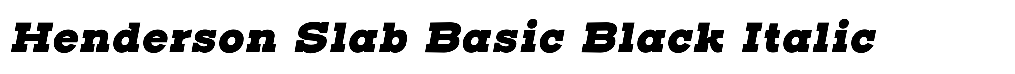 Henderson Slab Basic Black Italic image