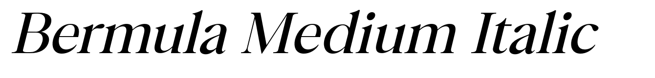 Bermula Medium Italic
