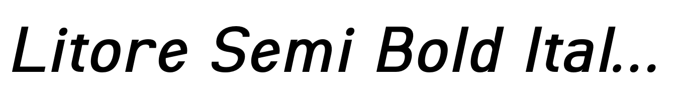 Litore Semi Bold Italic