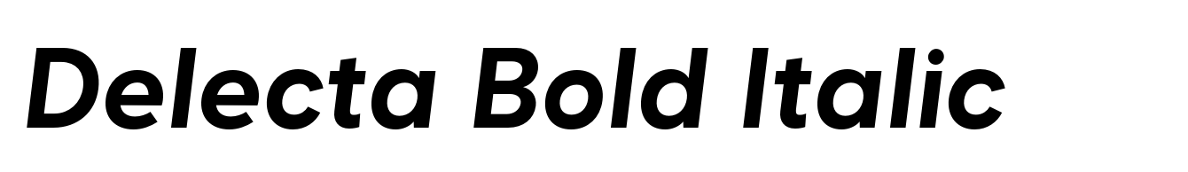 Delecta Bold Italic