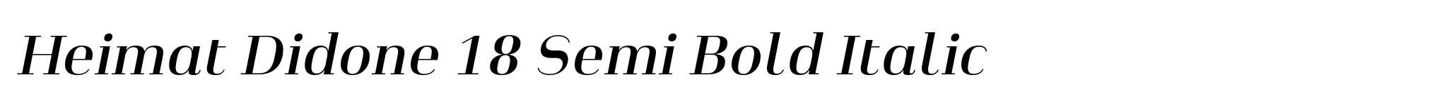 Heimat Didone 18 Semi Bold Italic image