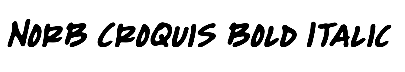 NorB Croquis Bold Italic