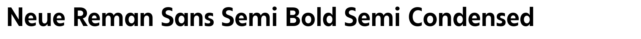 Neue Reman Sans Semi Bold Semi Condensed image
