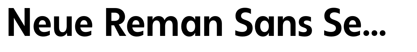 Neue Reman Sans Semi Bold Semi Condensed