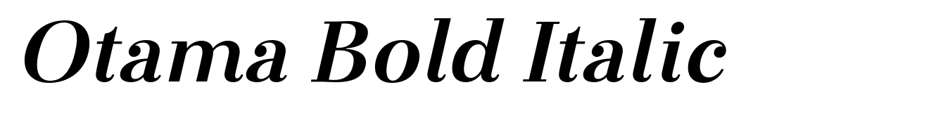 Otama Bold Italic