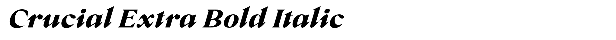 Crucial Extra Bold Italic image