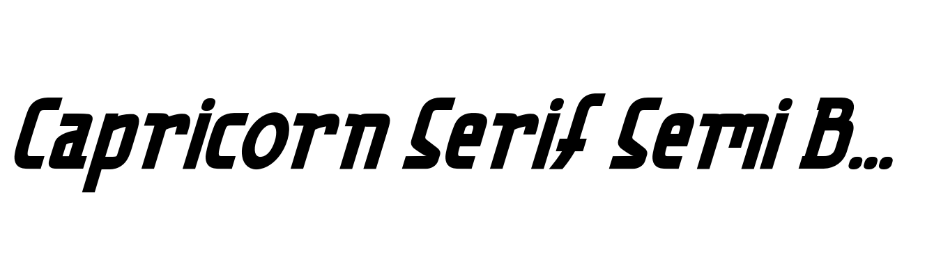 Capricorn Serif Semi Bold Italic
