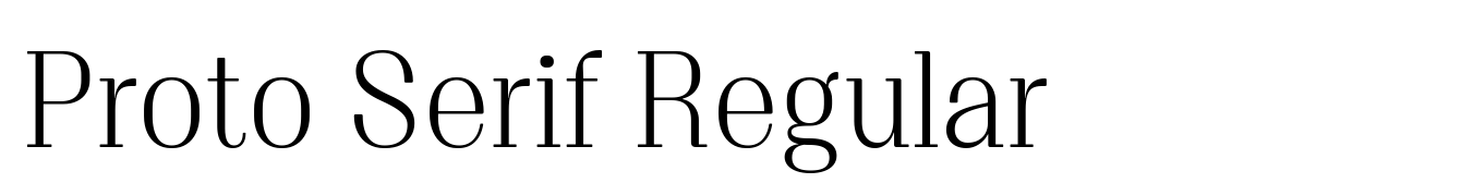 Proto Serif Regular