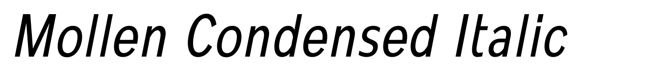 Mollen Condensed Italic