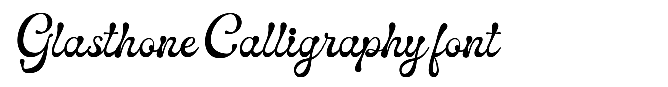 Glasthone Calligraphy font