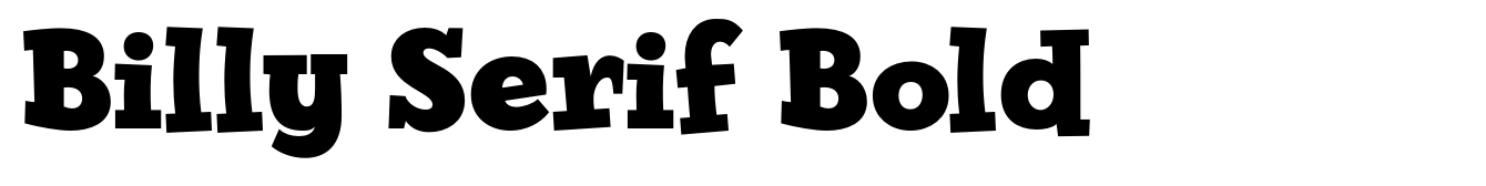 Billy Serif Bold
