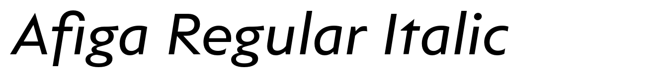 Afiga Regular Italic