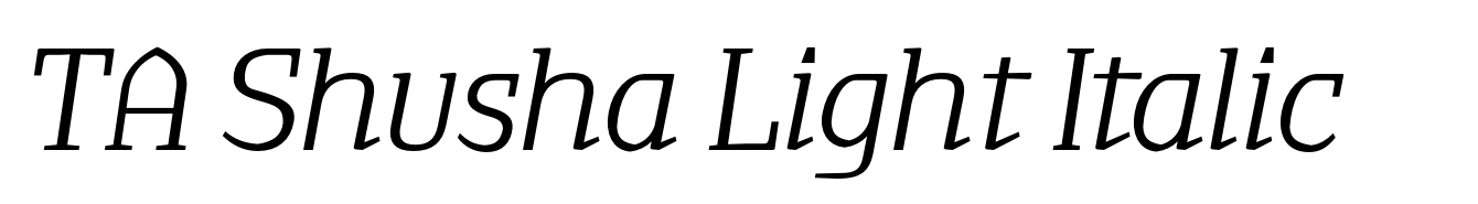 TA Shusha Light Italic