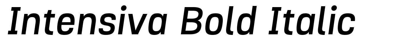 Intensiva Bold Italic