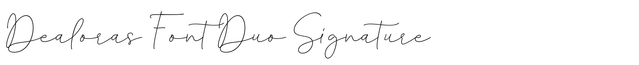 Dealoras Font Duo Signature image
