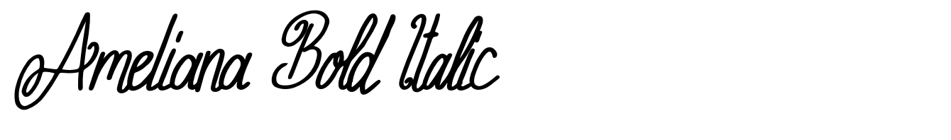 Ameliana Bold Italic