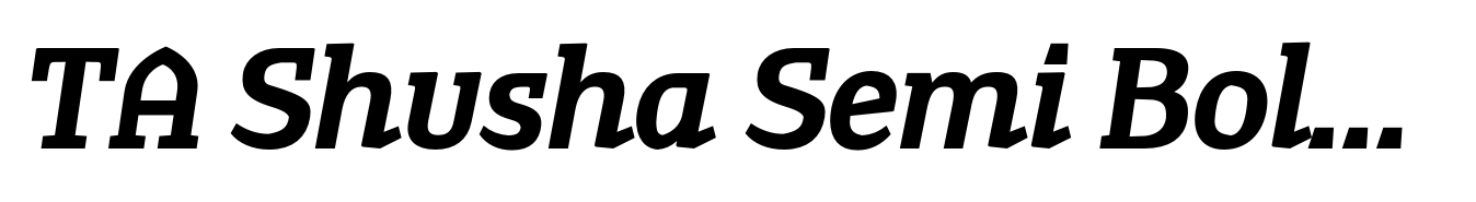 TA Shusha Semi Bold Italic