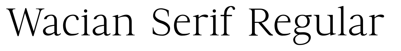 Wacian Serif Regular
