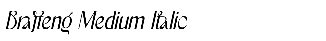 Brafteng Medium Italic