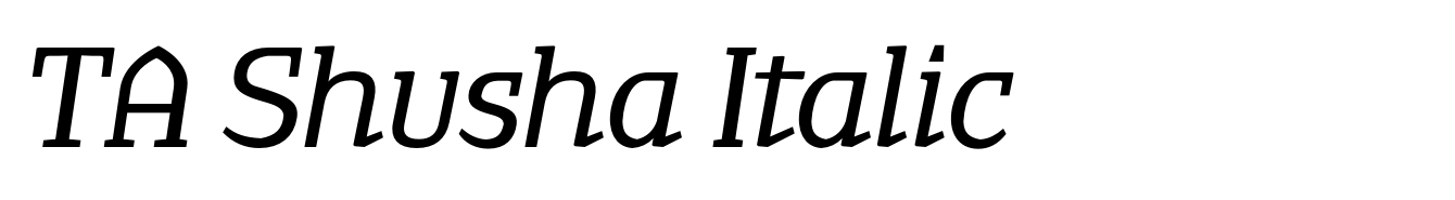 TA Shusha Italic