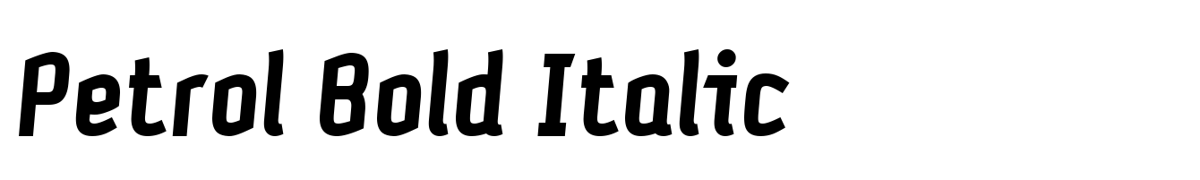 Petrol Bold Italic