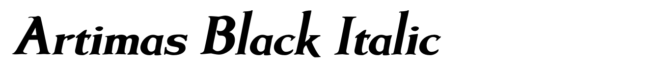 Artimas Black Italic