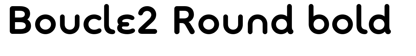 Boucle2 Round bold