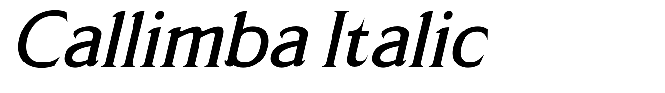 Callimba Italic