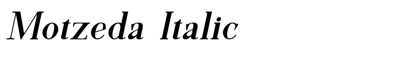 Motzeda Italic